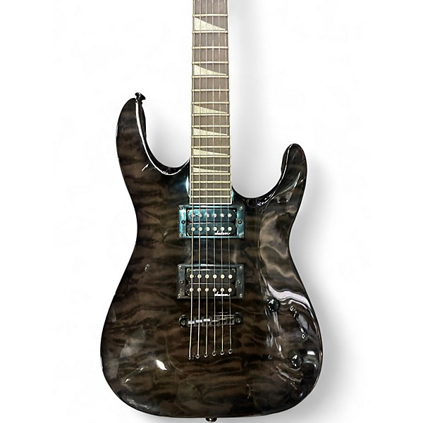 Used Jackson JS32Q Trans Black Solid Body Electric Guitar