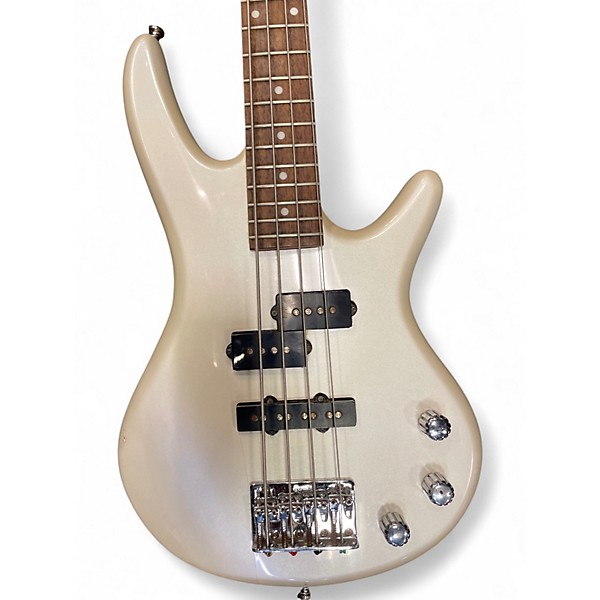 Used Ibanez GSRM20 Mikro Short Scale Pearl White Electric Bass Guitar