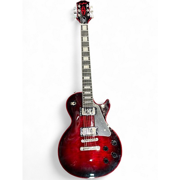 Used Epiphone LES PAUL CUSTOM WIDOW Crimson Red Burst Solid Body Electric Guitar