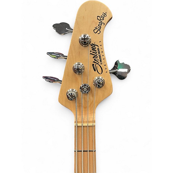 Used Sterling by Music Man RAY4HH Cobra Blue Electric Bass Guitar