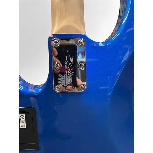 Used Sterling by Music Man RAY4HH Cobra Blue Electric Bass Guitar