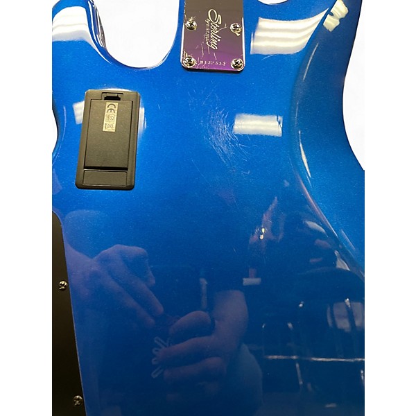 Used Sterling by Music Man RAY4HH Cobra Blue Electric Bass Guitar