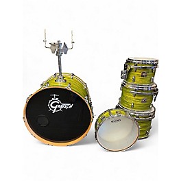 Used Gretsch Drums 5 Piece Renown Maple Green Oyster Drum Kit