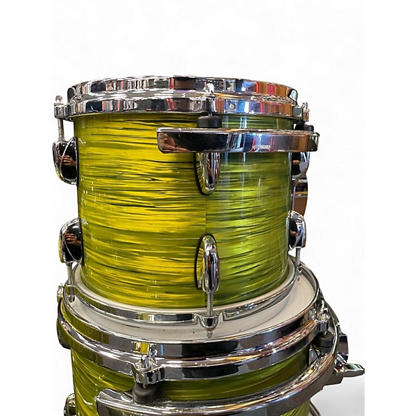 Used Gretsch Drums 5 Piece Renown Maple Green Oyster Drum Kit
