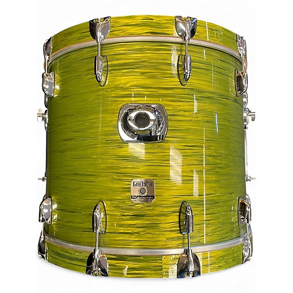 Used Gretsch Drums 5 Piece Renown Maple Green Oyster Drum Kit