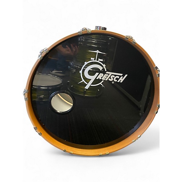 Used Gretsch Drums 5 Piece Renown Maple Green Oyster Drum Kit