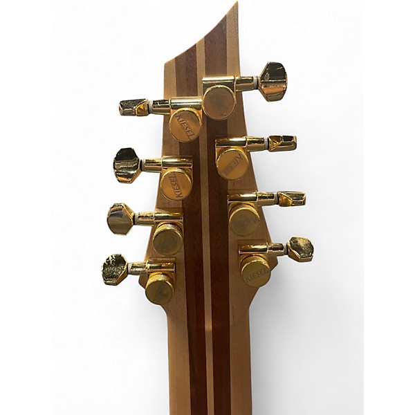 Used Kiesel Custom AM8 24 Fret Multiscale Fanned-Fret Bolt-On Neck Burl Maple Solid Body Electric Guitar