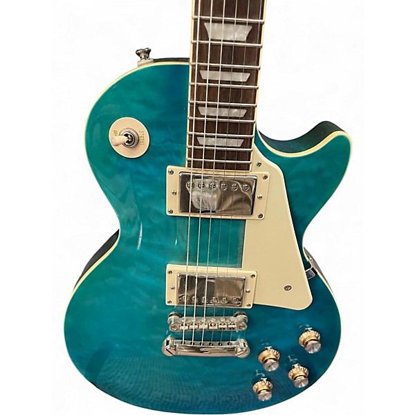 Used Epiphone Les Paul Standard Ocean Turquoise Solid Body Electric Guitar