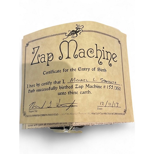 Used EarthQuaker Devices ZAP MACHINE Effect Pedal