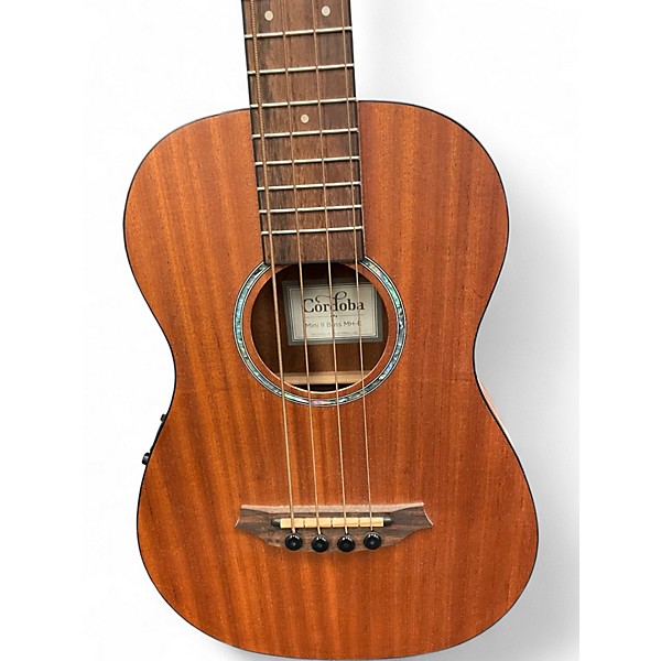 Used Cordoba MINI II BASS MH-E Natural Acoustic Bass Guitar
