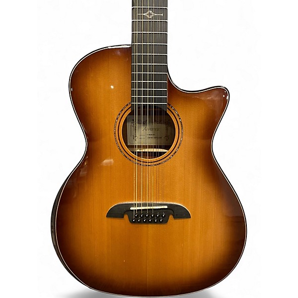 Used Alvarez AG610CE 12SHB Shadowburst 12 String Acoustic Electric Guitar