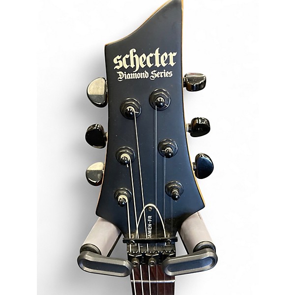 Used Schecter Guitar Research Damien - FR Black Solid Body Electric Guitar