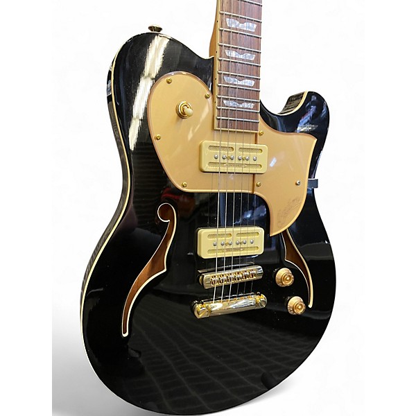 Used Baum Leaper Tone black Hollow Body Electric Guitar