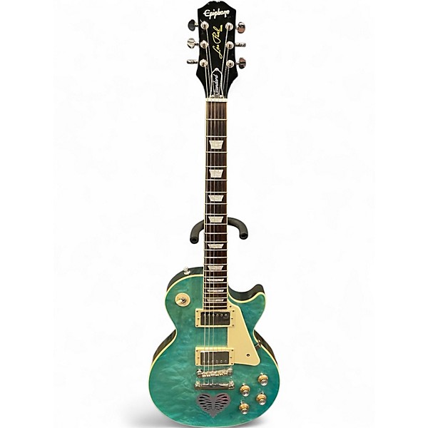 Used Epiphone Les Paul Standard '60s Quilt Guitar Center-Exclusive Ocean Water Perimeter Solid Body Electric Guitar