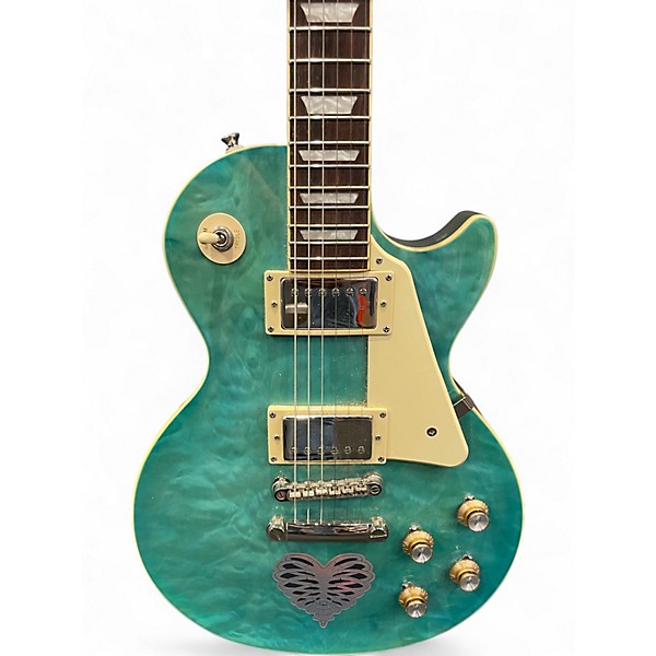 Used Epiphone Les Paul Standard '60s Quilt Guitar Center-Exclusive Ocean Water Perimeter Solid Body Electric Guitar