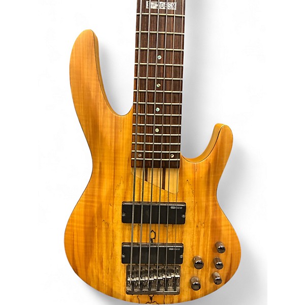 Used ESP LTD-206SM Natural Electric Bass Guitar
