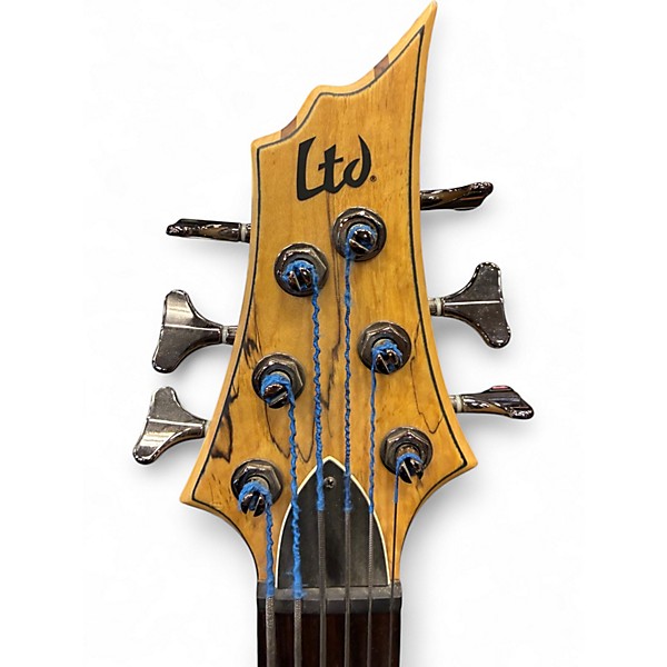 Used ESP LTD-206SM Natural Electric Bass Guitar