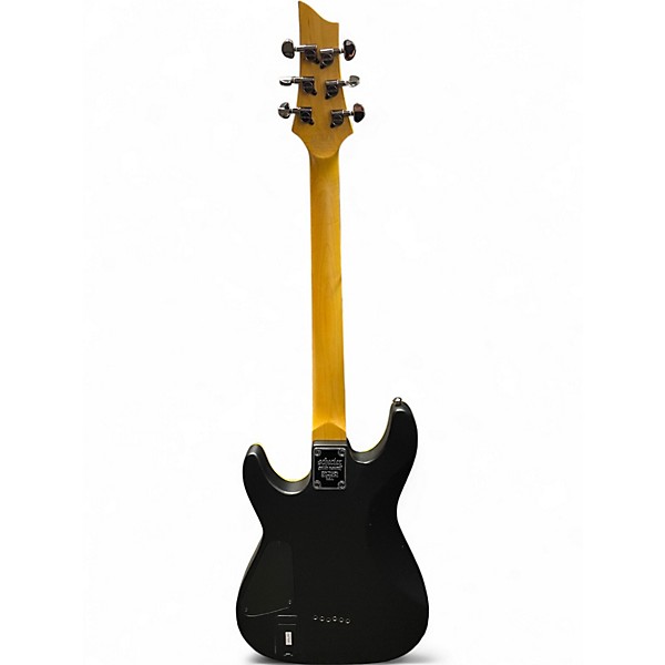 Used Schecter Guitar Research Demon 6 Black Solid Body Electric Guitar