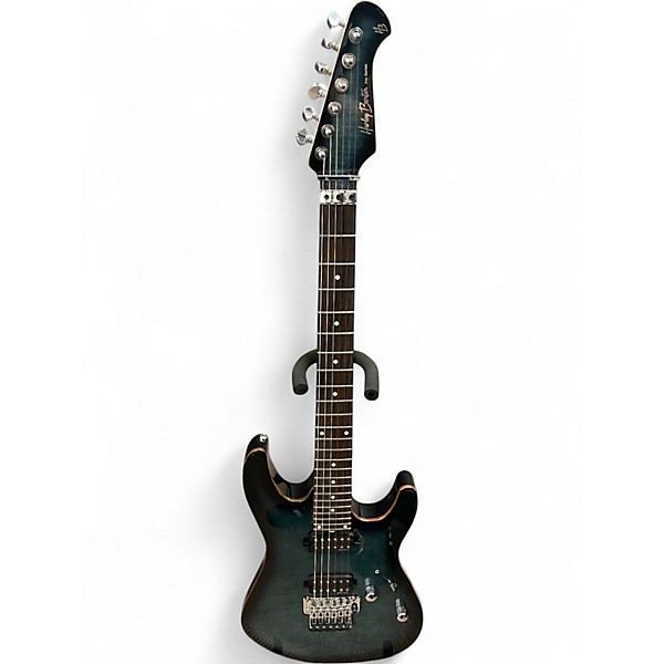 Used Harley Benton FUSION-III HHFR Blue Burst Solid Body Electric Guitar