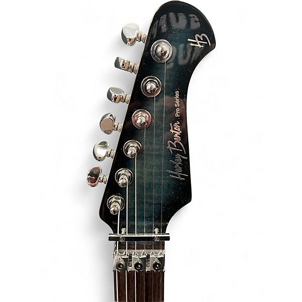 Used Harley Benton FUSION-III HHFR Blue Burst Solid Body Electric Guitar