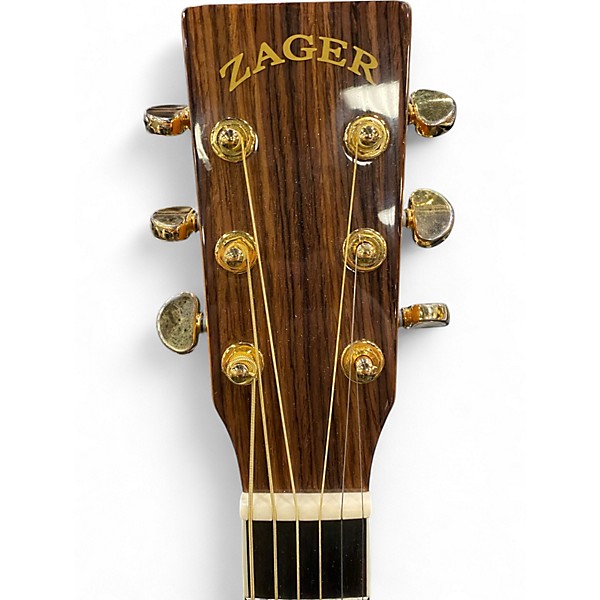Used Zager ZAD 80 Natural Acoustic Guitar