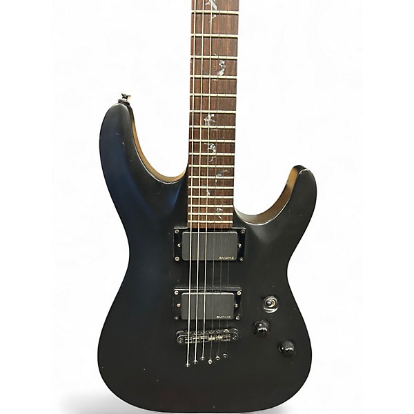 Used Schecter Guitar Research Damien 6 Black Solid Body Electric Guitar