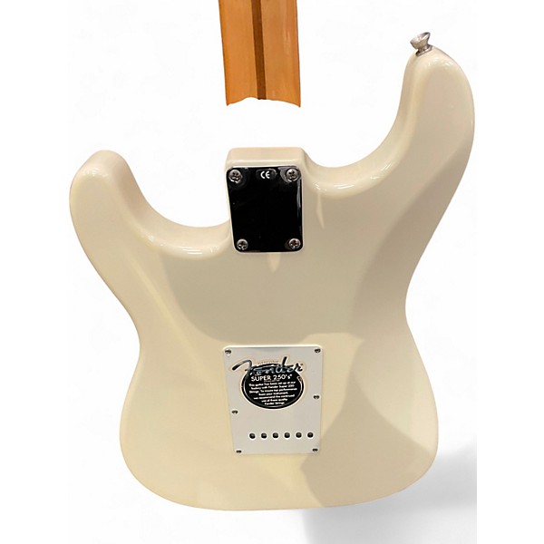 Used Fender Standard Stratocaster Olympic White Solid Body Electric Guitar