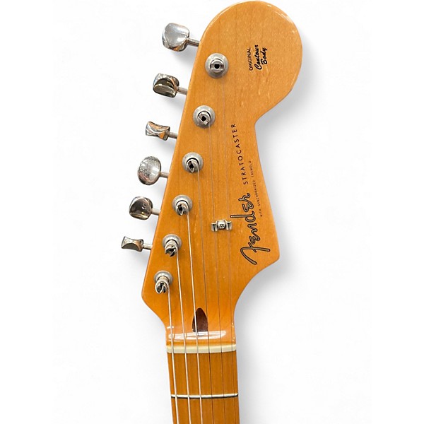 Used Fender Standard Stratocaster Olympic White Solid Body Electric Guitar