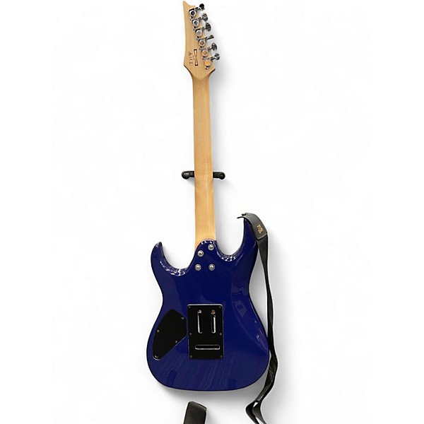 Used Ibanez GRX70QA Trans Blue Burst Solid Body Electric Guitar