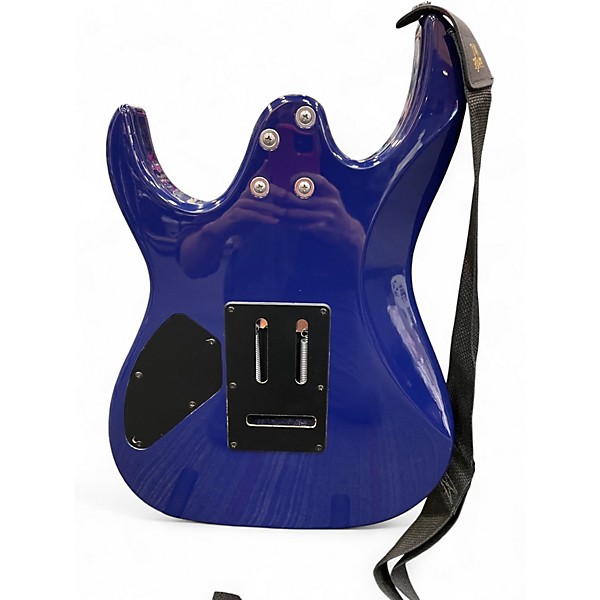 Used Ibanez GRX70QA Trans Blue Burst Solid Body Electric Guitar