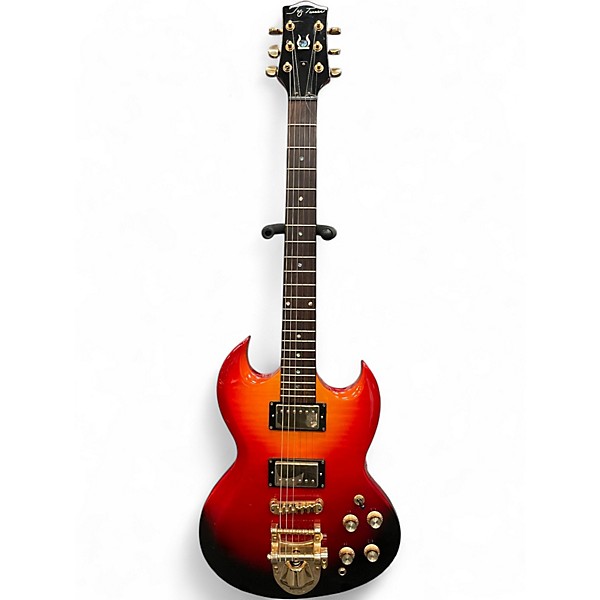 Used Jay Turser JT55 Fireburst Solid Body Electric Guitar