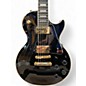 Used Epiphone Les Paul Custom Black and Gold Solid Body Electric Guitar