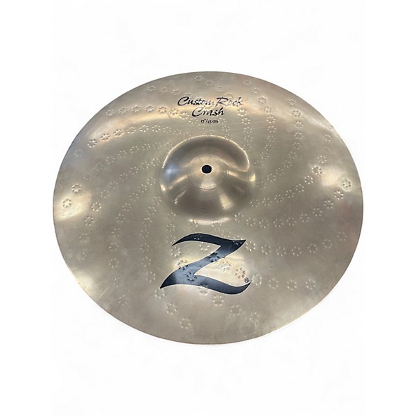 Used Zildjian 17in Z Custom Rock Crash Cymbal