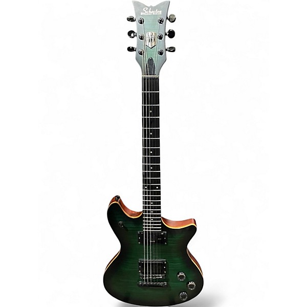 Used Schecter Guitar Research 40TH ANNIVERSARY TEMPEST EMERALD GREEN Solid Body Electric Guitar