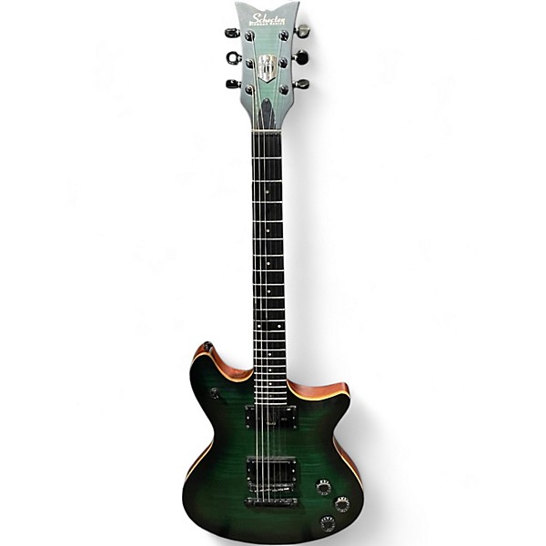 Used Schecter Guitar Research 40TH ANNIVERSARY TEMPEST EMERALD GREEN Solid Body Electric Guitar