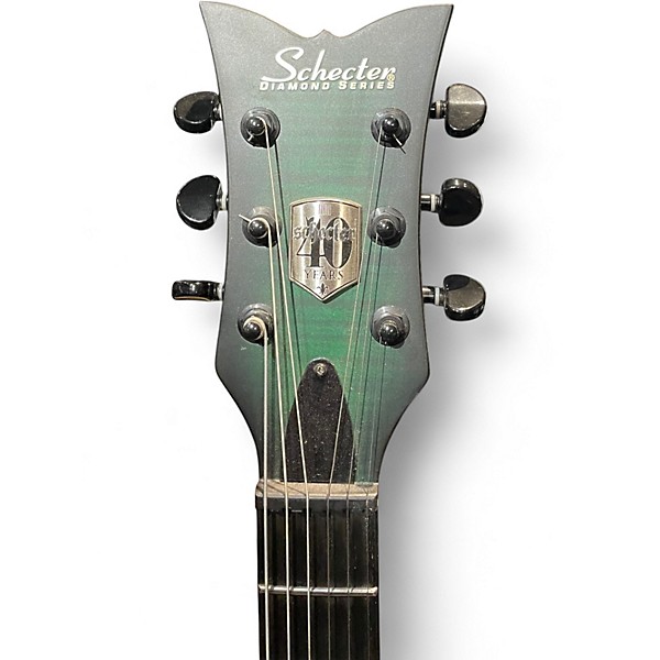 Used Schecter Guitar Research 40TH ANNIVERSARY TEMPEST EMERALD GREEN Solid Body Electric Guitar