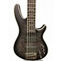 Used Schecter Guitar Research Hellraiser Extreme 5 String See Thru Black Satin Electric Bass Guitar