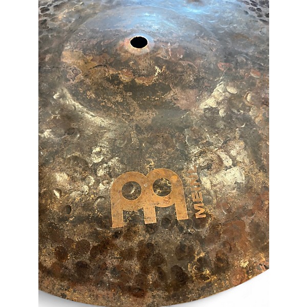 Used MEINL 14in byzance extra dry medium hi hat top Cymbal