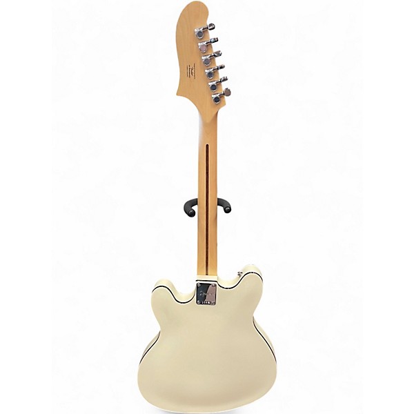 Used Squier Affinity Series Starcaster Classic White Hollow Body Electric Guitar