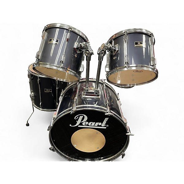 Used Pearl 5 Piece Export NAVY BLUE Drum Kit
