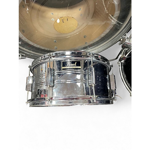 Used Pearl 5 Piece Export NAVY BLUE Drum Kit
