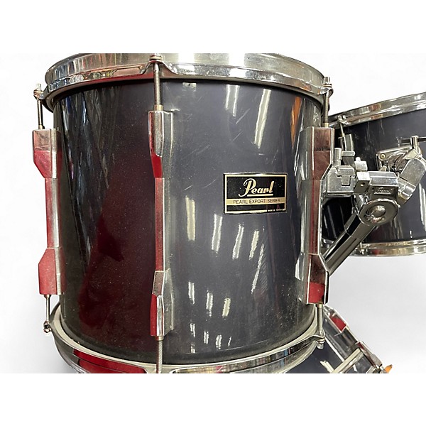 Used Pearl 5 Piece Export NAVY BLUE Drum Kit