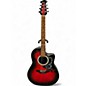 Used Ovation CK047 Celebrity Red to Black Fade Acoustic Electric Guitar thumbnail