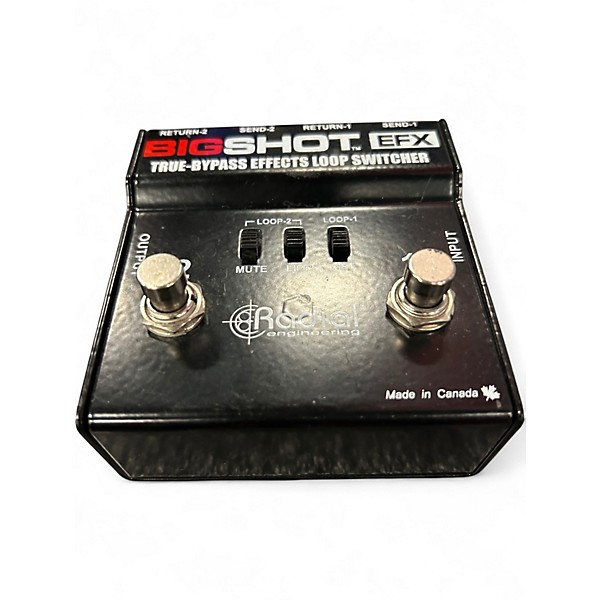 Used Radial Engineering Bigshot True Bypass FX Loop Switcher Pedal