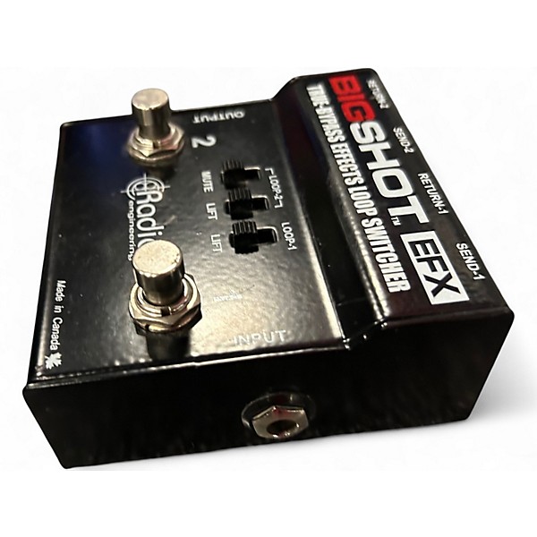 Used Radial Engineering Bigshot True Bypass FX Loop Switcher Pedal