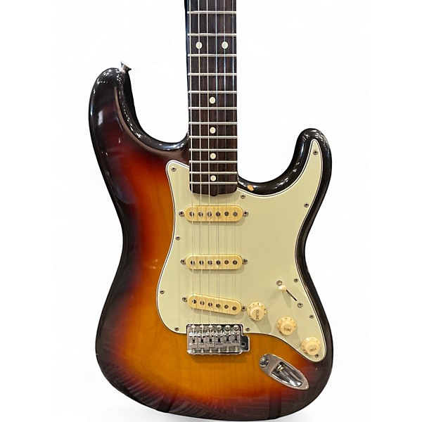 Vintage 1991 Fender MIJ ST62 Stratocaster 3 Color Sunburst Solid Body Electric Guitar