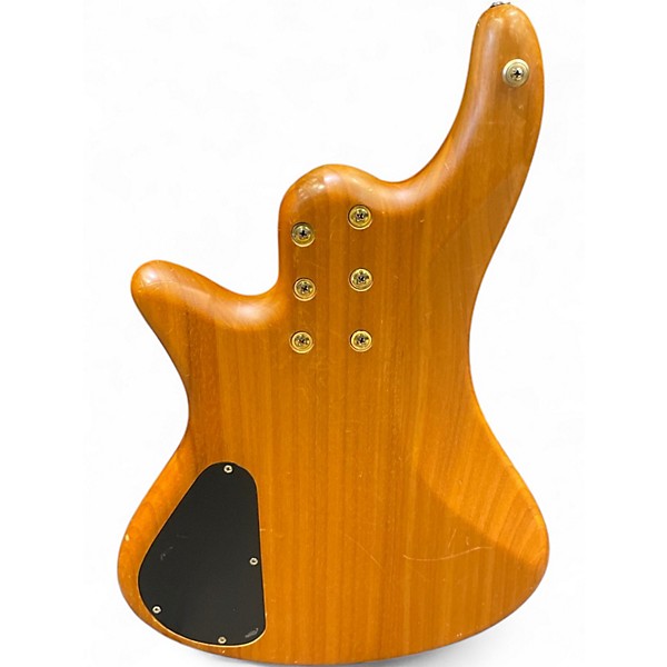 Used Schecter Guitar Research Diamond Passive Custom Active 5 String Natural Electric Bass Guitar