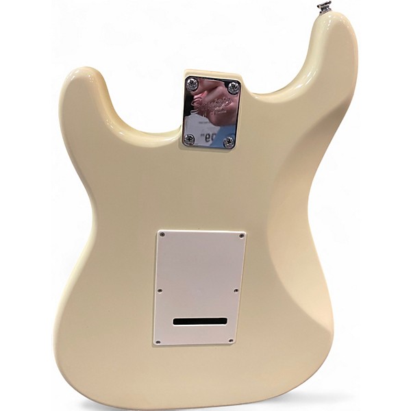 Used Squier Bullet Stratocaster Antique Ivory Solid Body Electric Guitar