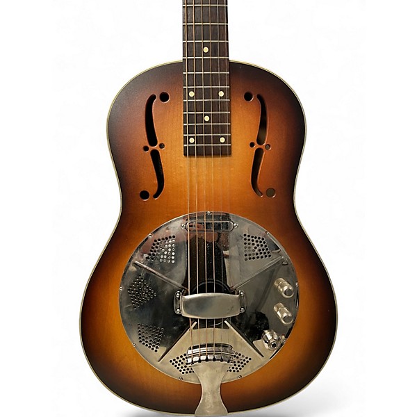 Used National Estralia Sunburst Resonator Guitar