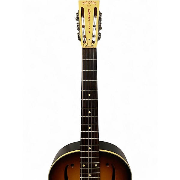 Used National Estralia Sunburst Resonator Guitar